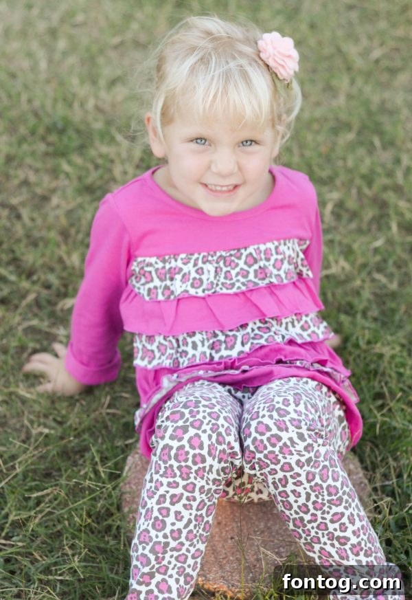 A heartwarming moment with daughter in her new Dollar General fall outfit