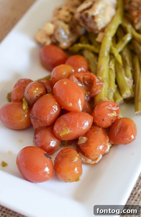 Lemon Pepper Chicken and Asparagus cooking slowly