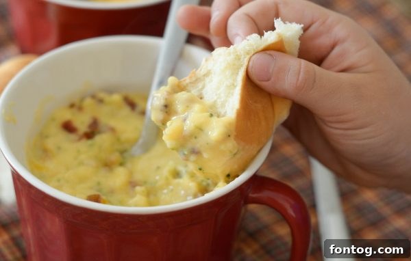 Cheddar Broccoli Potato Soup