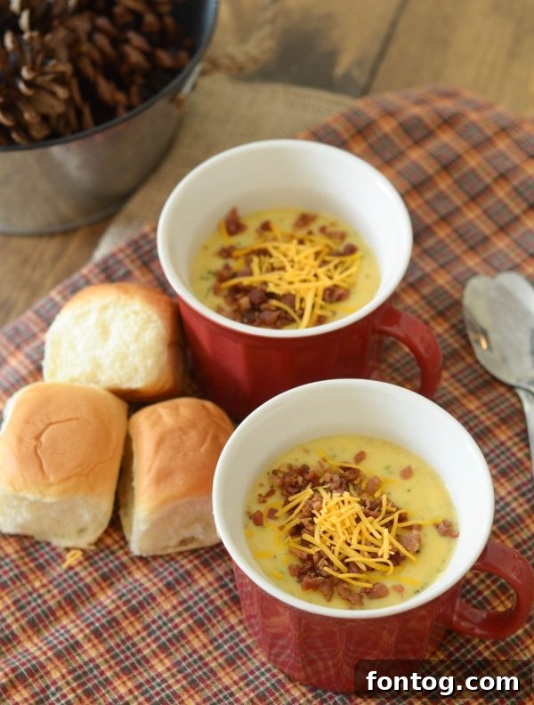 Cheddar Broccoli Potato Soup