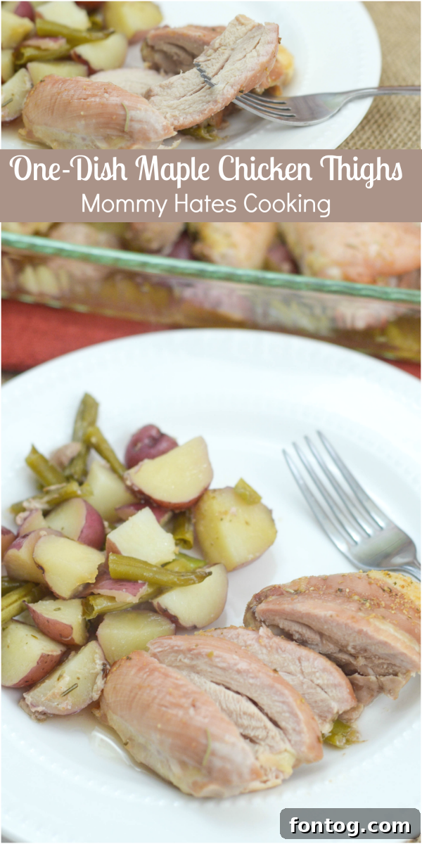 Effortless One-Pot Maple Chicken 2 One-Dish Maple Chicken Thighs - Easy Weeknight Dinner