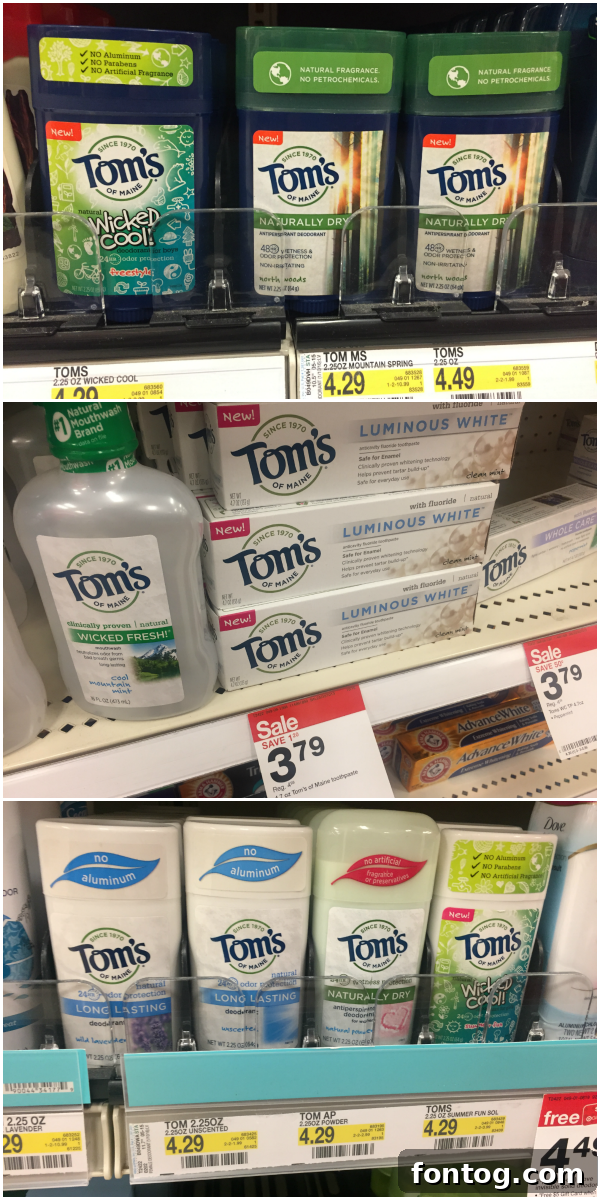 Tom's of Maine products available in store at Target personal care aisles