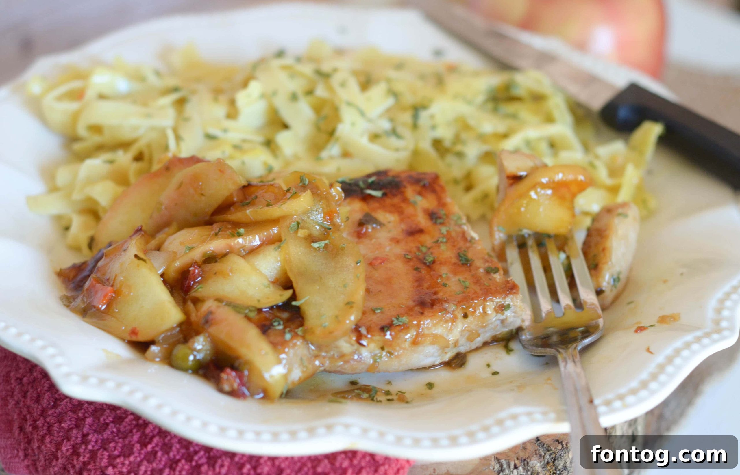 Pork Chops with Apple-Onion Sauce