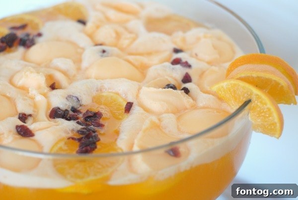 Delicious Cranberry Orange Punch for holiday gatherings