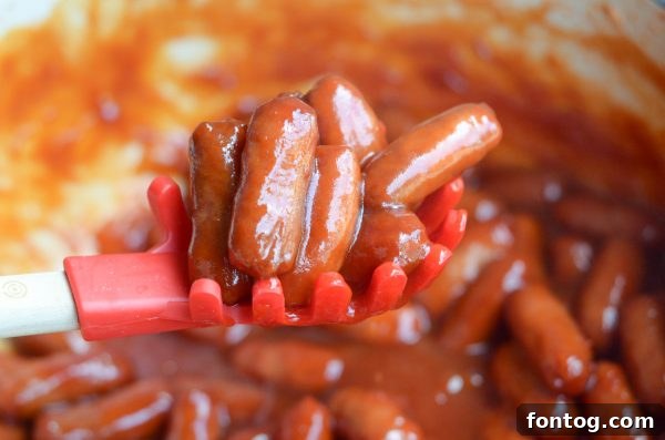 Tangy Sausages in a Bowl