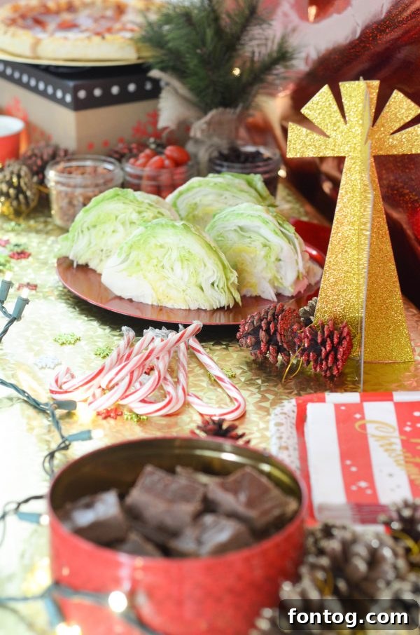 Holiday Party Centerpiece with Lights