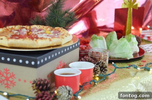 Festive Table Setting for Pizza Party