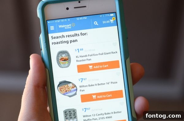 Effortless holiday grocery shopping with Walmart's mobile app