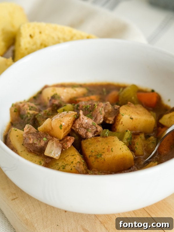 Comforting Gluten Free Slow Cooker Pumpkin Stew 2 Hearty and flavorful gluten-free slow cooker pumpkin stew, perfect for fall