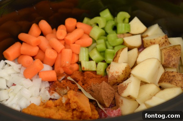 Comforting Gluten Free Slow Cooker Pumpkin Stew 3 Close-up of canned pumpkin puree, highlighting the correct ingredient for the stew