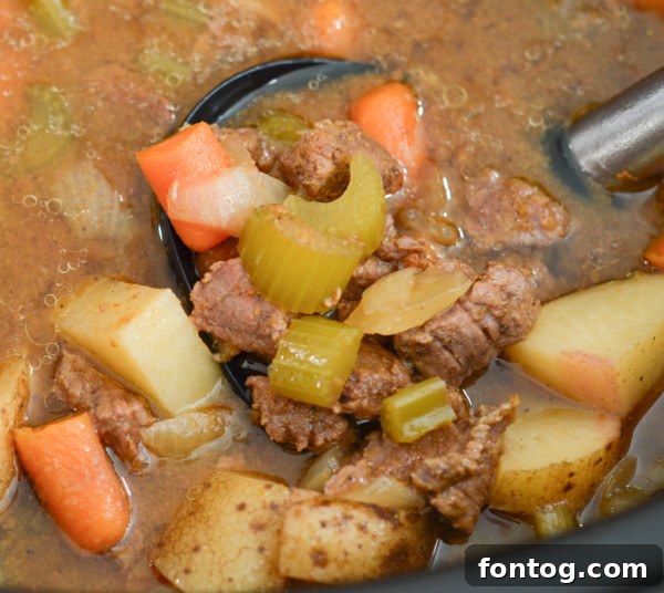 Comforting Gluten Free Slow Cooker Pumpkin Stew 5 The rich, deep colors of the slow cooker pumpkin stew, showcasing its hearty ingredients