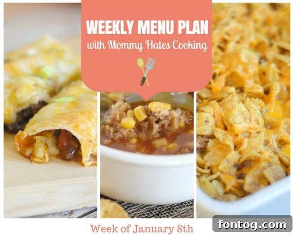 Weekly Menu Plan: Delicious and Easy Recipes for Busy Families