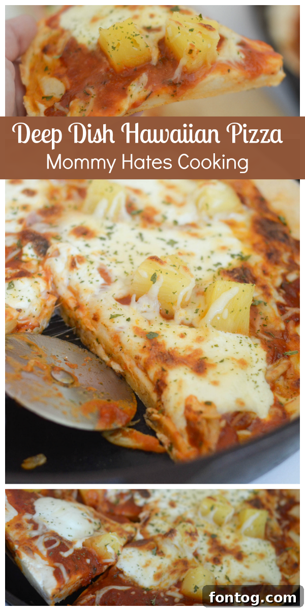 Flavorful Deep Dish Hawaiian Pizza with RAGÚ Sauce