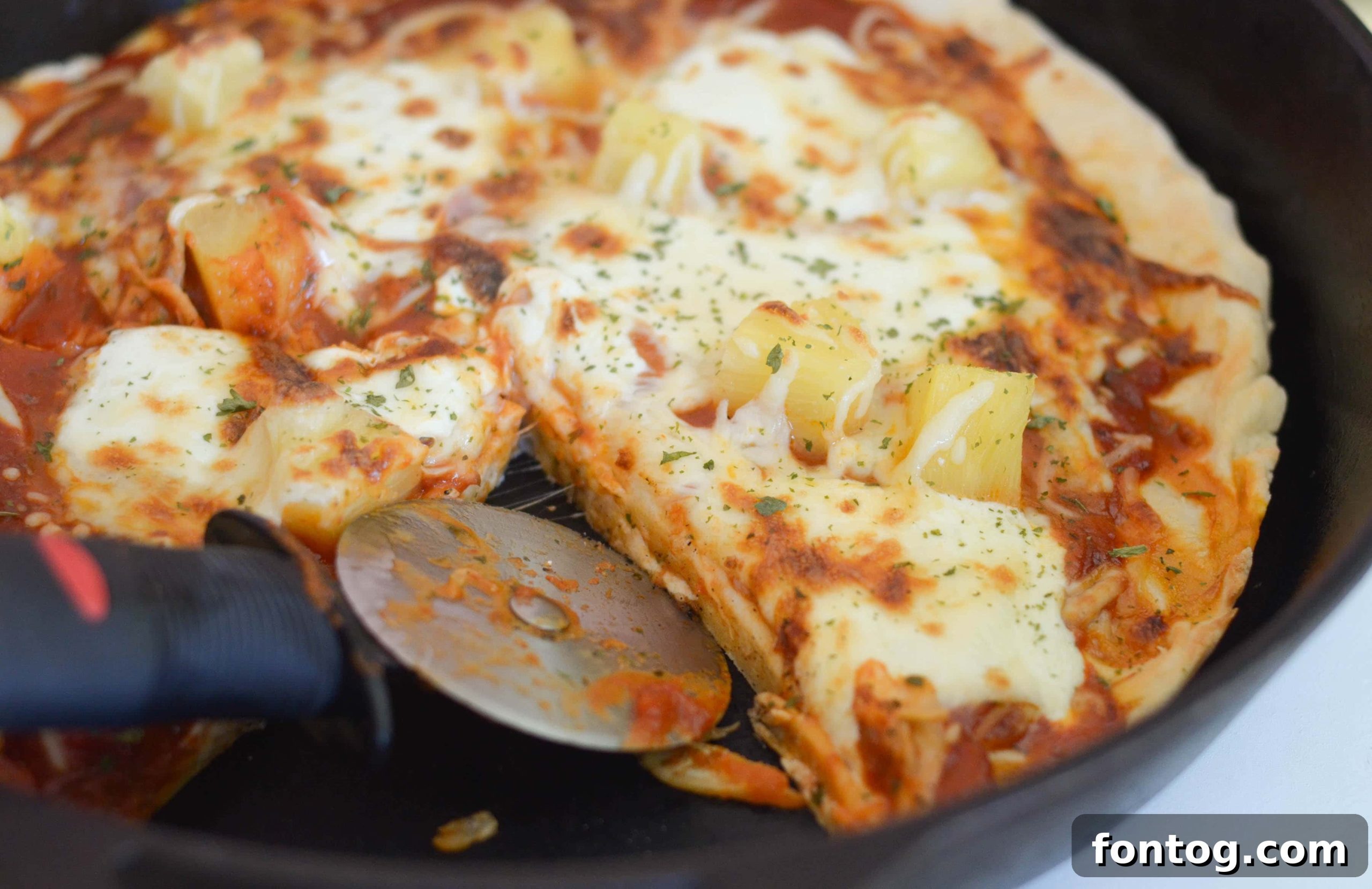 Deep Dish Hawaiian Pizza