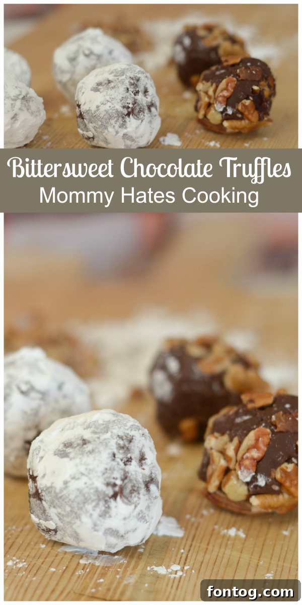 Bittersweet Chocolate Truffles #JustAddMagic #ad