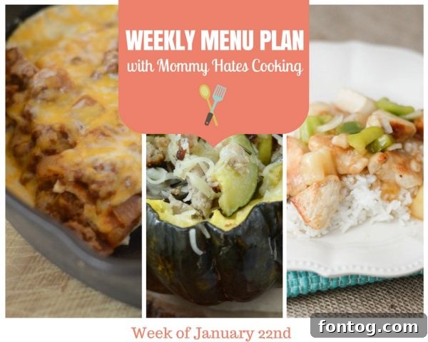 Weekly Menu Plan: Hearty Winter Meals