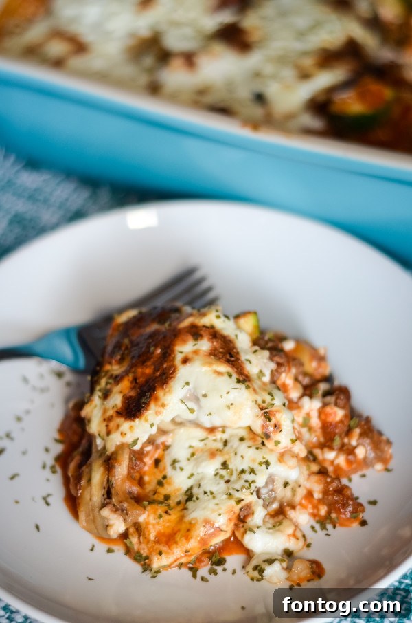 eggplant lasagna, a healthy low-carb and gluten-free meal