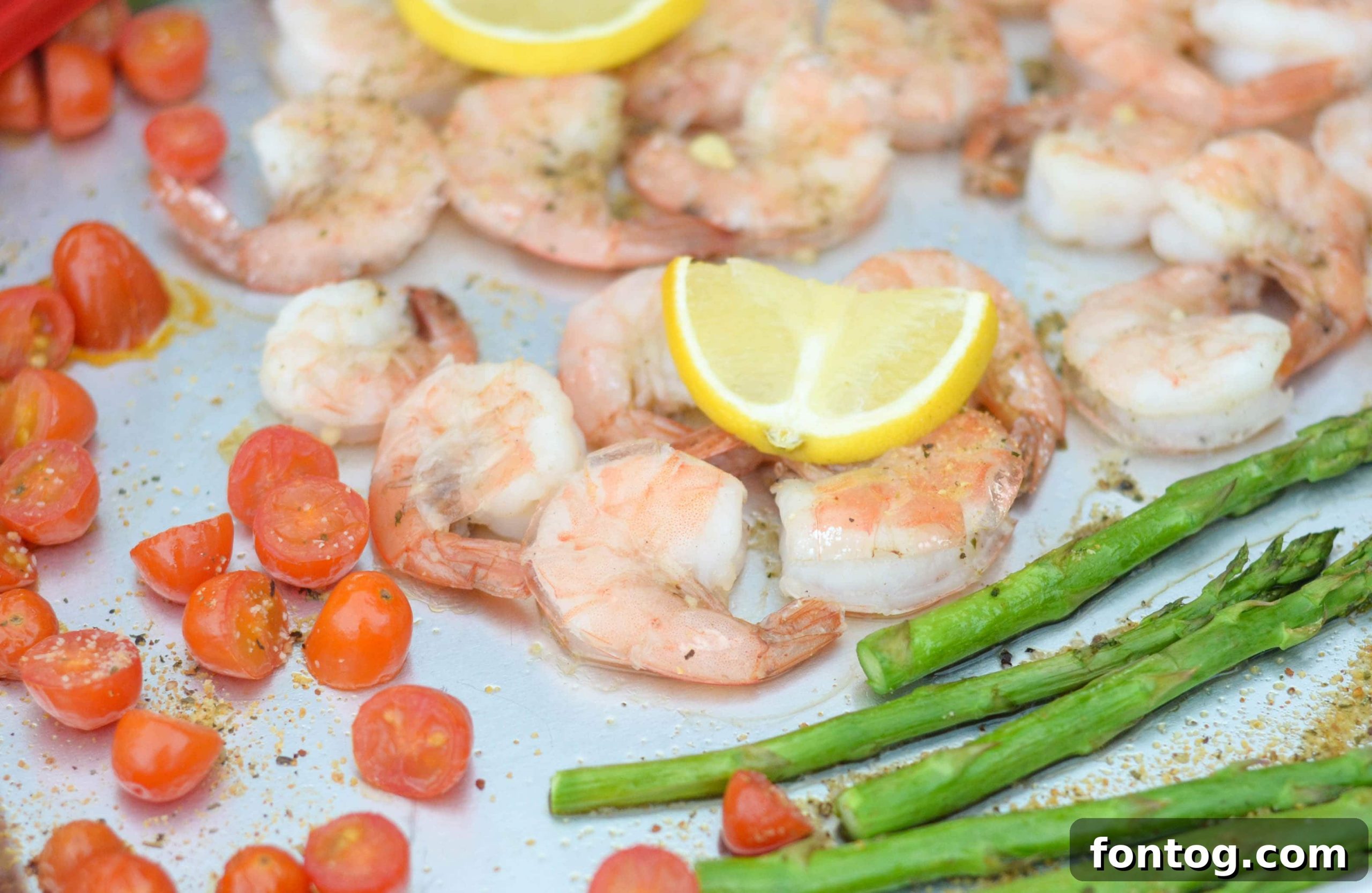Sheet Pan Lemon Garlic Shrimp