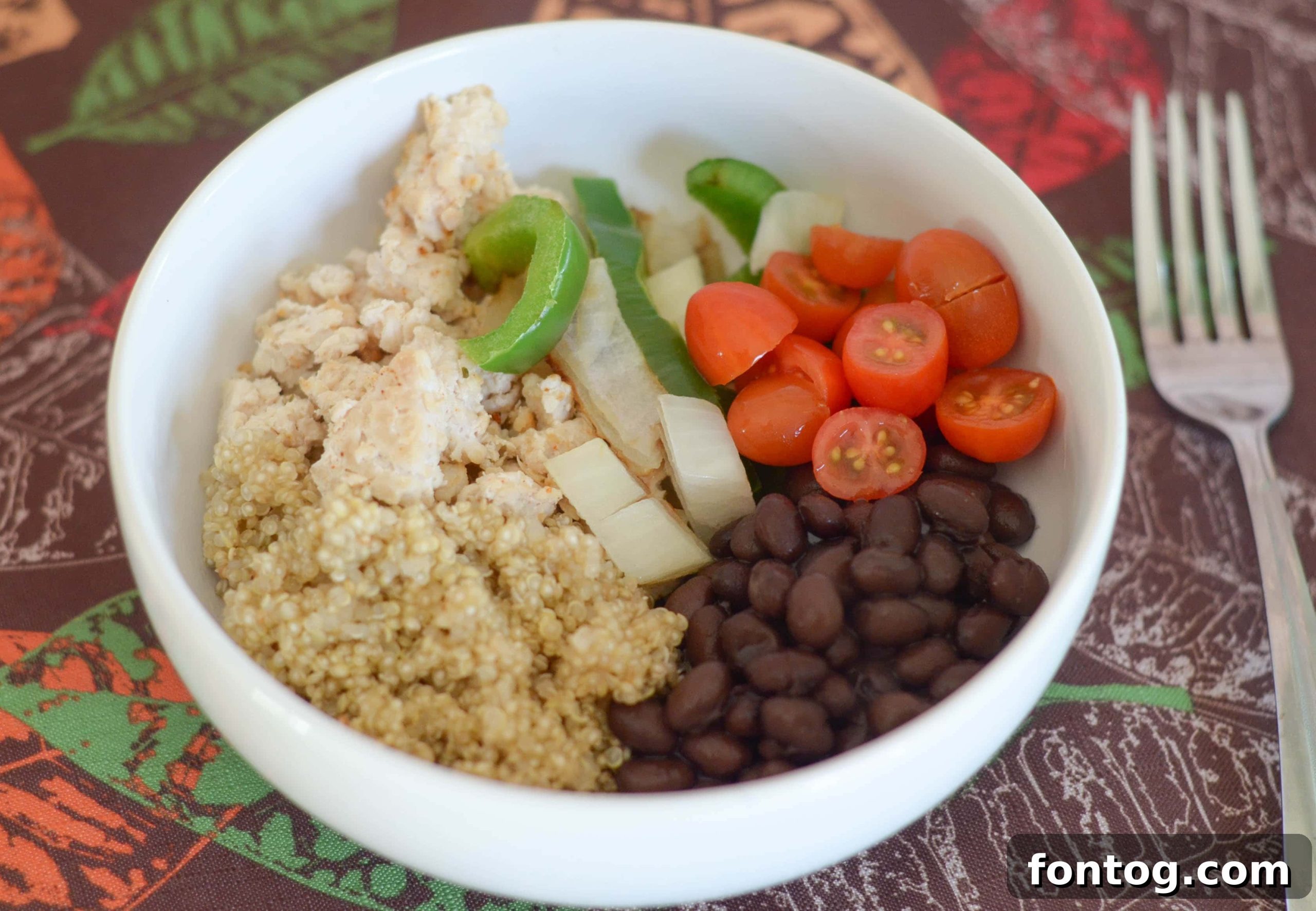 Quinoa Taco Power Bowls 6 Quinoa Taco Bowls - Recipe Image