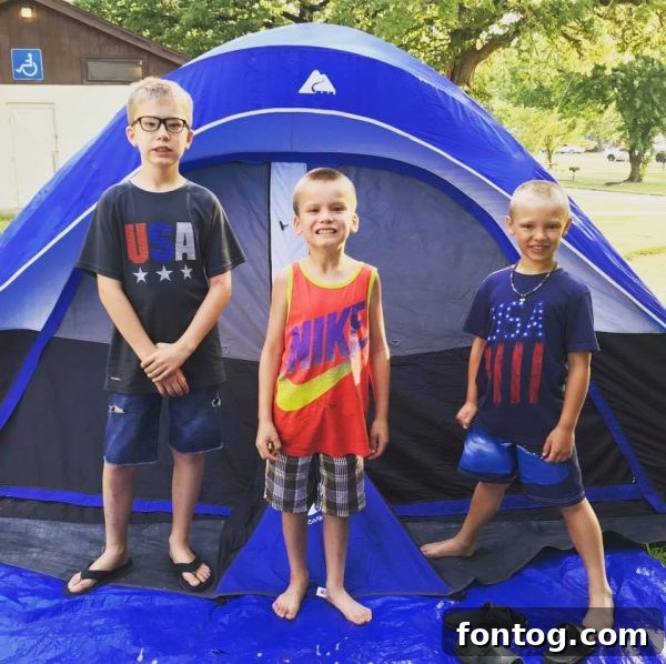 Lake Eufaula State Park - Family enjoying the fireworks on the lake