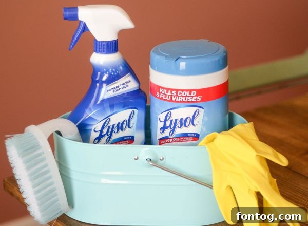 Stock up on Lysol cleaning supplies from Target for effective spring cleaning.