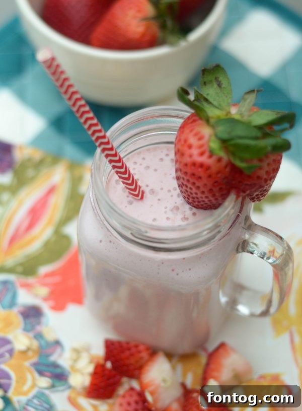 Prep-ahead mason jar smoothie with Meta, ready for blending. A perfect solution for a balanced, fiber-rich diet.