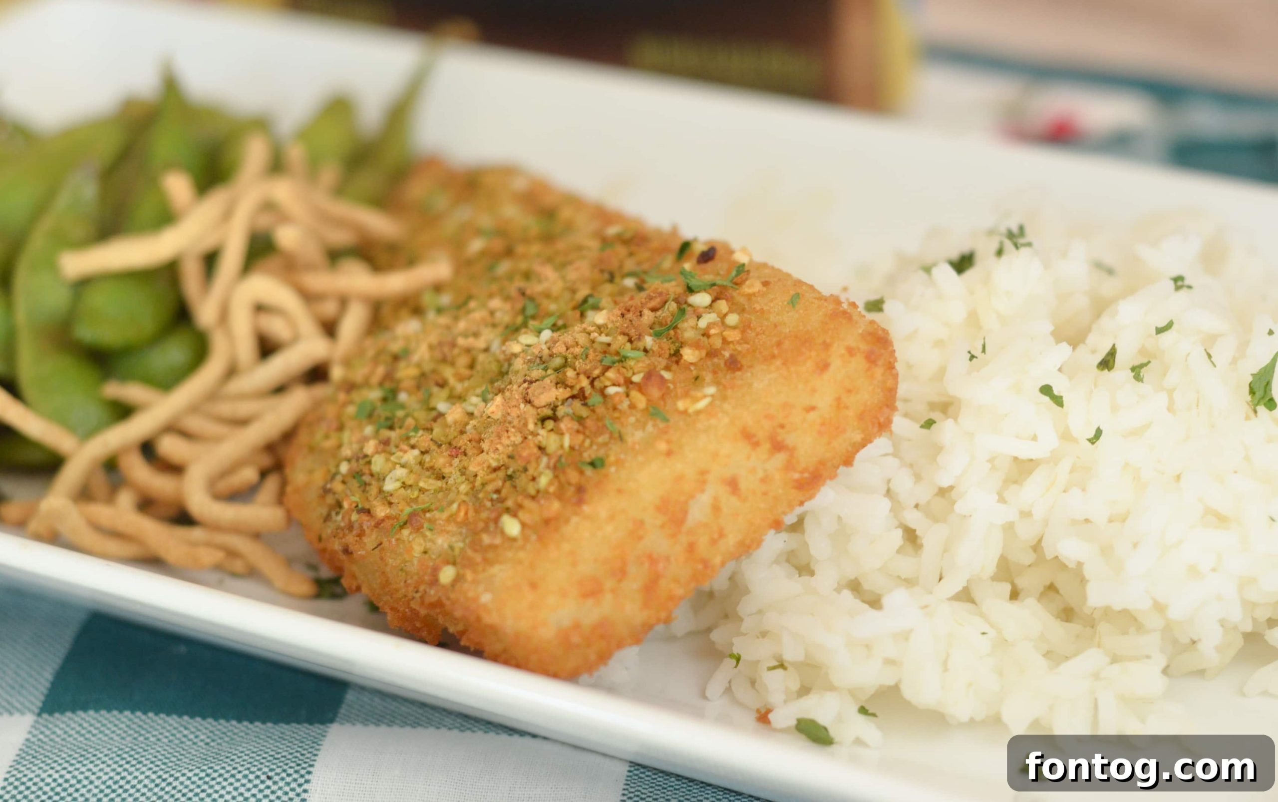 Orange Sesame Baked Cod with Balsamic Edamame 10 Balsamic Edamame