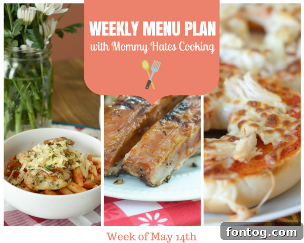 May 14th Weekly Meal Guide 2 Weekly Menu Plan
