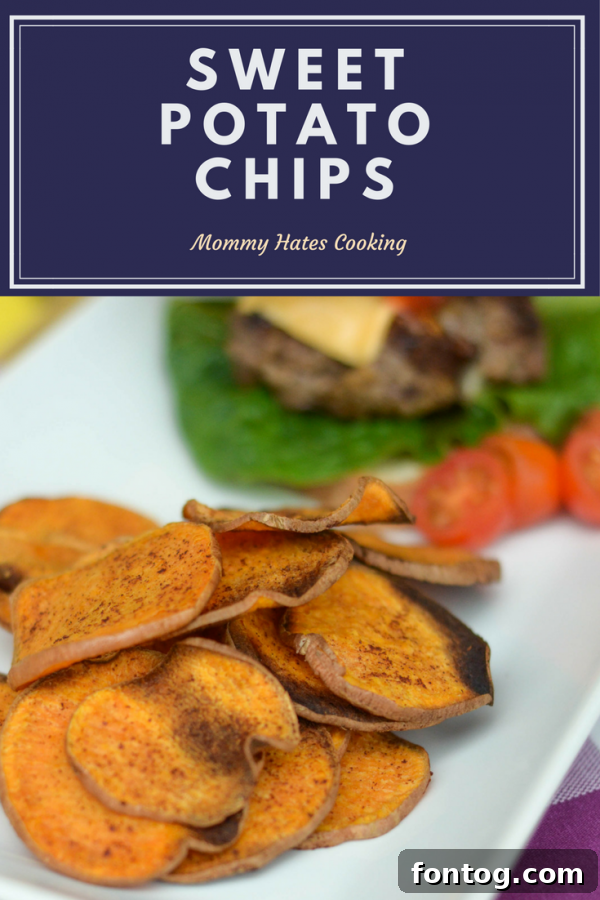 Delicious Baked Sweet Potato Chips