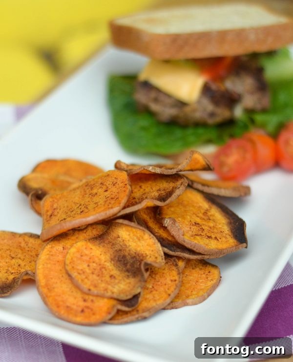 Crispy Cinnamon Sweet Potato Chips