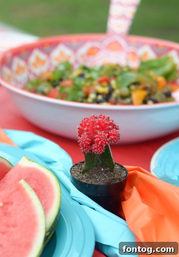 How to Host a Backyard Fiesta + Grilled Taco Flatbread #31DaysWithRotel AD