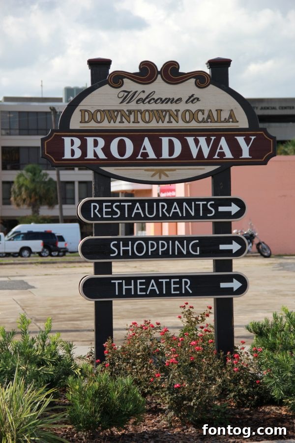 Downtown Ocala, Florida: A vibrant and charming area perfect for adventure.