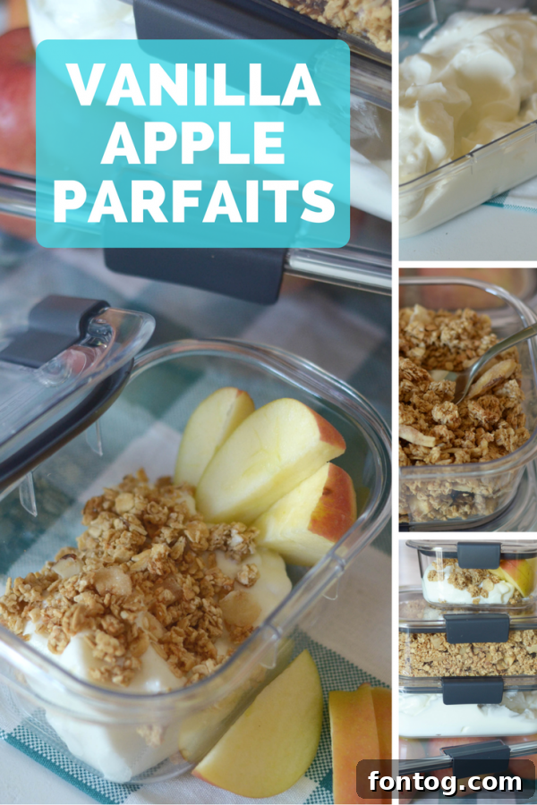 Delicious Vanilla Apple Parfaits and Rubbermaid BRILLIANCE food storage for meal prep