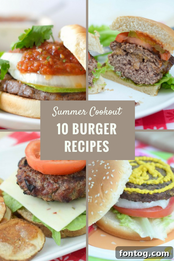 10 Ultimate Burgers for Your Summer BBQ 2 Collection of 10 Burger Recipes for Summer Cookouts