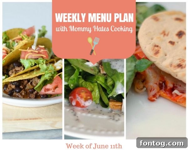 Delicious and healthy summer meal plan spread with various dishes