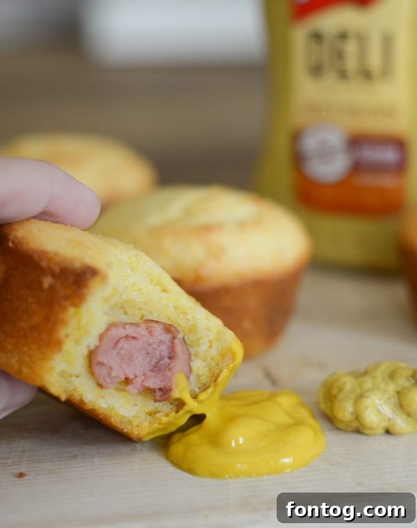 Homemade Corn Dog Muffins, perfect for school lunches. Can be made gluten-free.