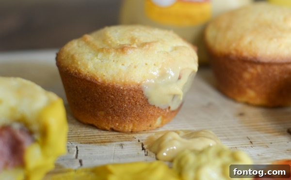 Ingredients for Gluten-Free Corn Dog Muffins, including gluten-free flour.
