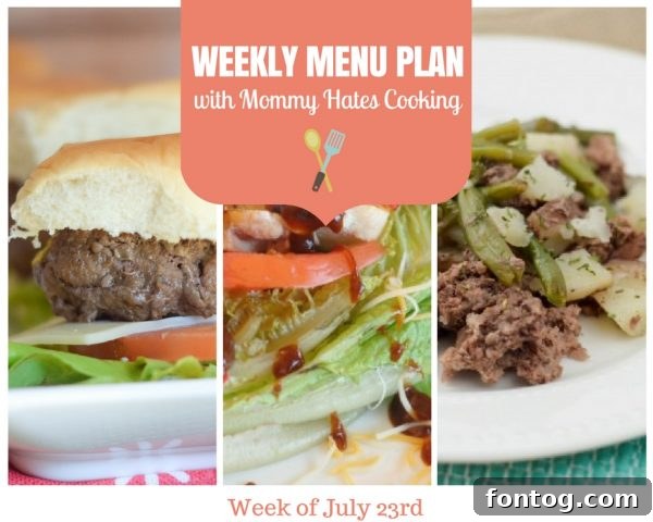 Effortless Weekly Meal Plan for Hot Summer Days