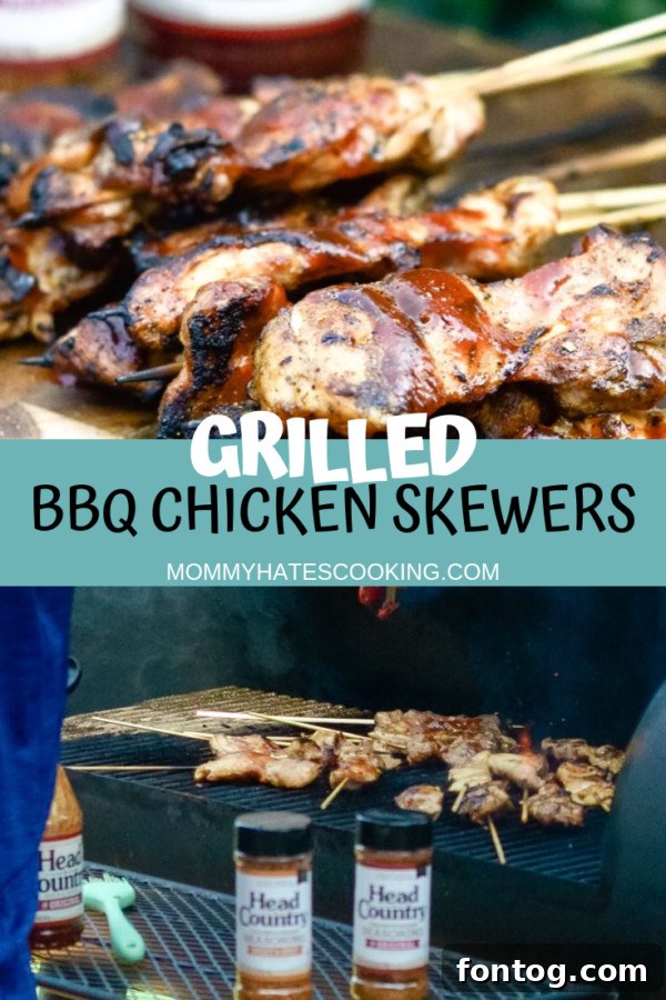 Zesty Grilled Chicken Skewers Gluten Free 7 A vibrant platter of freshly grilled barbecue chicken skewers, perfectly glazed and garnished, ready for serving at a festive occasion.