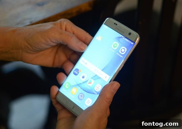 Discover Republic Wireless 3 A close-up shot of a smartphone, illustrating clear screen quality and modern design.