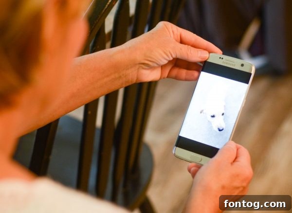 Discover Republic Wireless 5 A close-up shot of a smartphone on a wooden surface, ready for use.