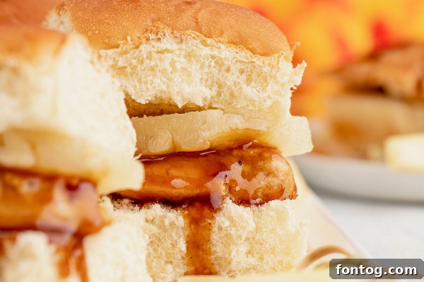 Tropical Chicken Sliders 6 hawaiian chicken sliders