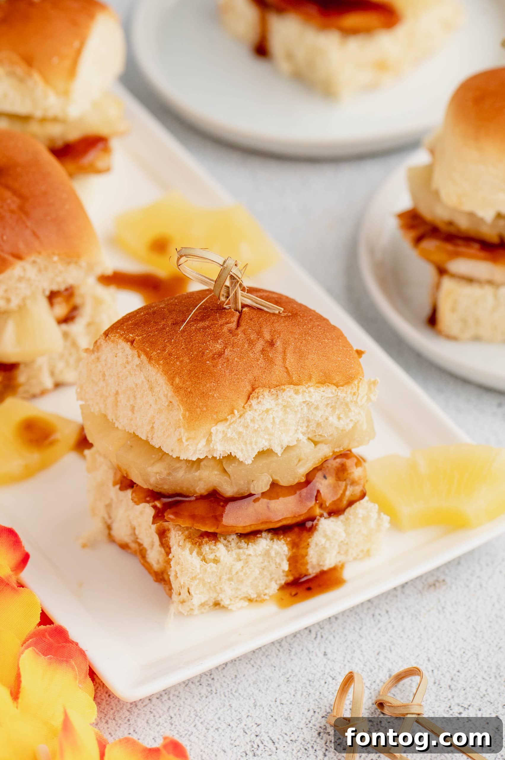 Hawaiian Chicken Sliders