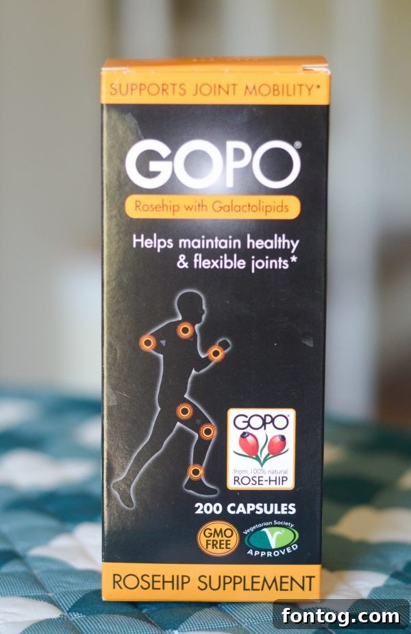 GOPO Rosehip with Galactolipids for enhanced joint mobility