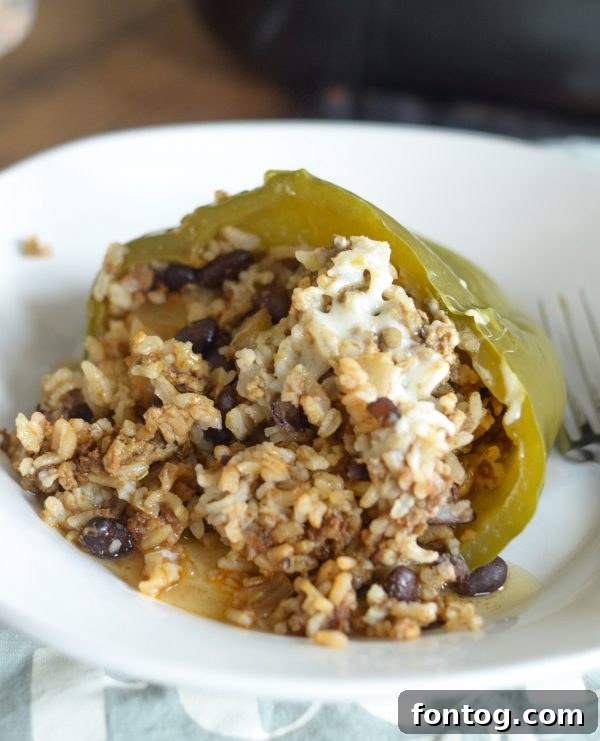 Slow Cooker Stuffed Peppers