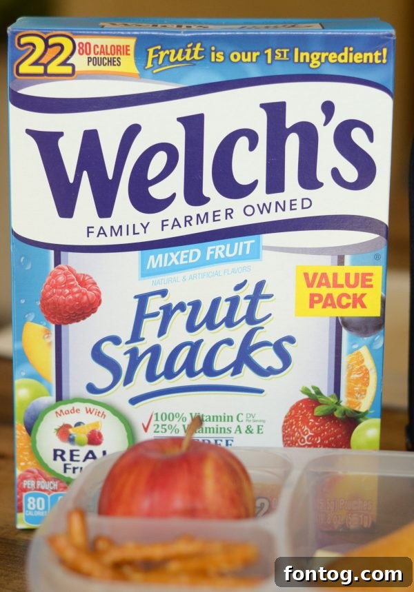 Welch's Fruit Snacks for Healthy Kids' Lunches #WelchsFruitSnacks AD