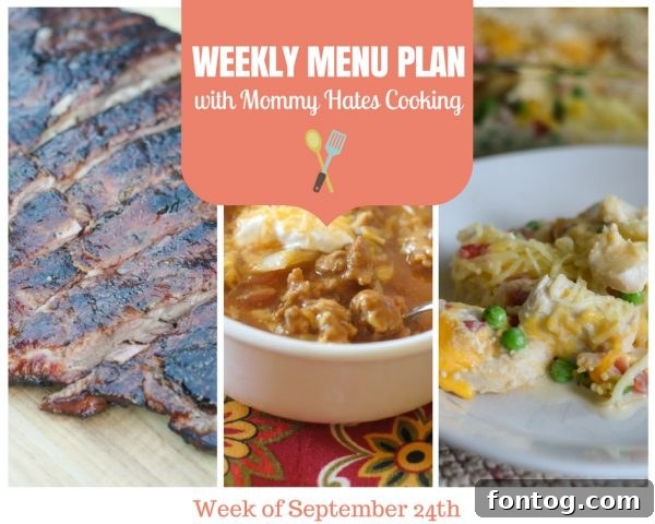 Autumn-themed meal planning image