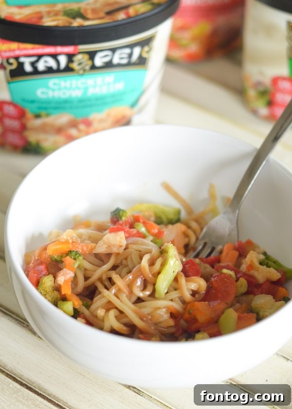 Chicken Chow Mein with Tai Pei Foods #TaiPeiFoods #ad 
