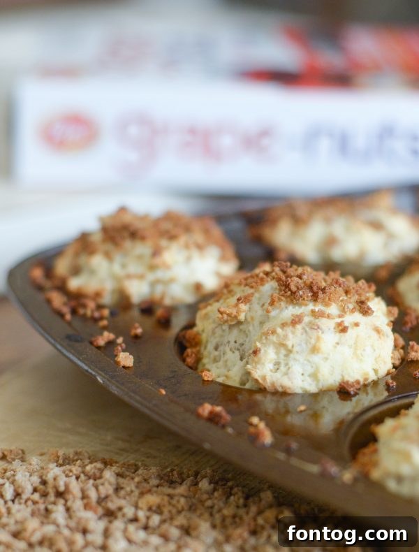 Grape-Nuts muffins cooling on a wire rack, ready for family game night