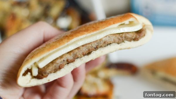 A charming basket filled with ready-to-eat Gyro Sliders and perfectly Roasted Greek Potatoes, ideal for family-friendly meals